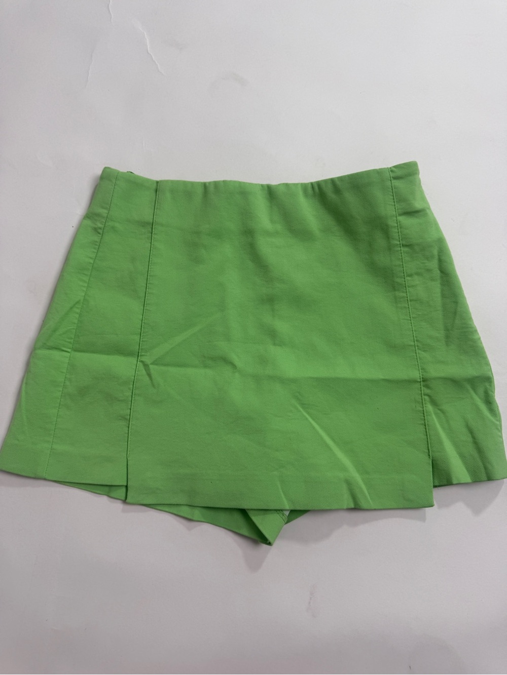 Zara Bright Green Skort Shorts